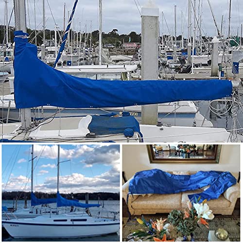 KAYBTNT Copertura Randa Boma, Tessuto Oxford 420D Copri Randa Barca a Vela, Impermeabile Durevole Antistrappo, Copriranda Anti Raggi UV, Lazy Bag Randa,10 to 11FT/340x95cm