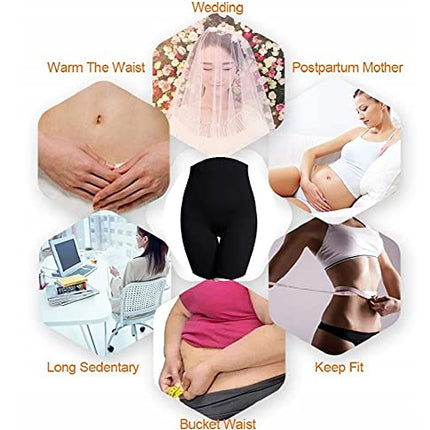 SOLO ACTFIT Intimo Modellante da Donna Guaina Contenitiva a Vita Alta Mutande Shapewear Dimagranti Pantaloncini Controllo Ventre Body Shaper (Nero, L)