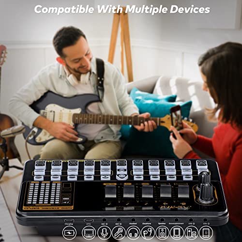 Asmuse Microfono a condensatore Bundle BM-800 Streaming Equipment Mic Kit con scheda audio dal vivo, stand microfono regolabile, kit microfono per la registrazione/trasmissione/streaming