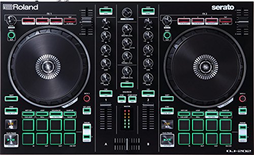 Roland DJ-202 DJ Controller, controller a due canali e quattro deck per Serato DJ Lite - L'eredità delle Drum Machine Roland in un DJ Controller