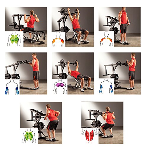 Marcy Compact Gym PM4400, Panca bilanciere, posizione regolabile e rimovibile