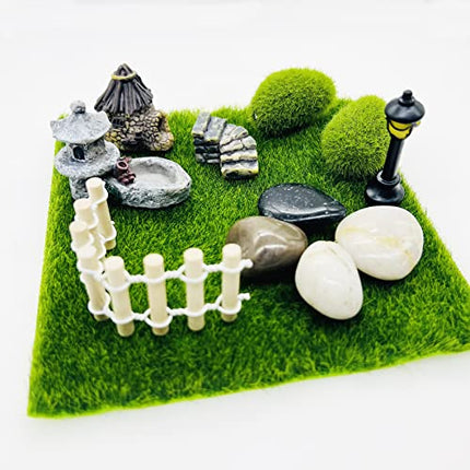 Cayway 26 Pz Accessori per Giardino Delle Fate in Miniatura, Accessori per Giardino Zen, Miniature per Giardino delle Fate per Prato del Giardino Fatato Fai Da Te