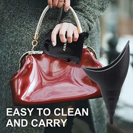 AWAVM Piscio In Piedi Donna Regalo Donna Toilette Campeggio Car Accessori, Orinatoio Donna Borsa da Trekking Viaggio Accessori Campeggio Toilette Portatile WC, Orinatoio per Donna Pipì In Piedi Imbuto