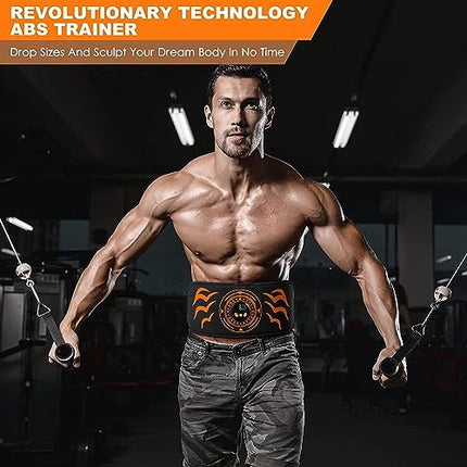 Elettrostimolatore Muscolare - Addominali Elettrostimolatore, Cintura Elettrostimolatore per Addominali, Cintura Addominale per Muscoli Addominali snelli e tonici - Nessun Cuscinetto di Ricambio mai