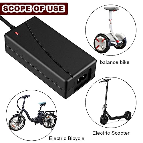 Fivtsme Caricatore Monopattino Elettrico, 42V 2A Caricabatteria per Scooter, Caricatore Universale con 6 Connettori, per Hoverboard, Scooter Elettrico, Drifting Board, Scooter Xiaomi Ninebot