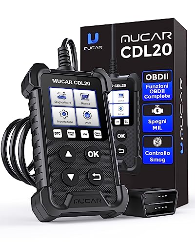 mucar CDL20 Diagnosi Auto Tutte Autodiagnosi OBD2/ EOBD con funzioni OBDII odb2 diagnostica in Italiano del Motore Strumento diagnostica per autoveico