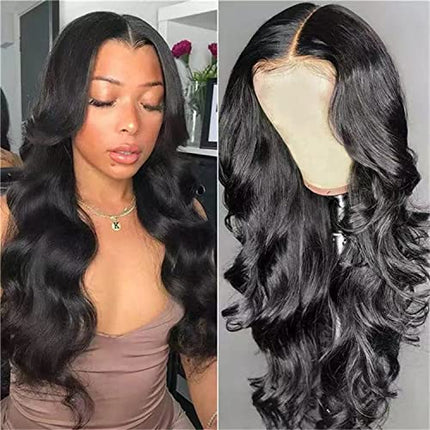Bocabuety 27‘’ Parrucca lunghe ricci per le donne sintetica Lace Front - parrucche sintetiche naturali resistenti al calore per tutti i giorni/feste