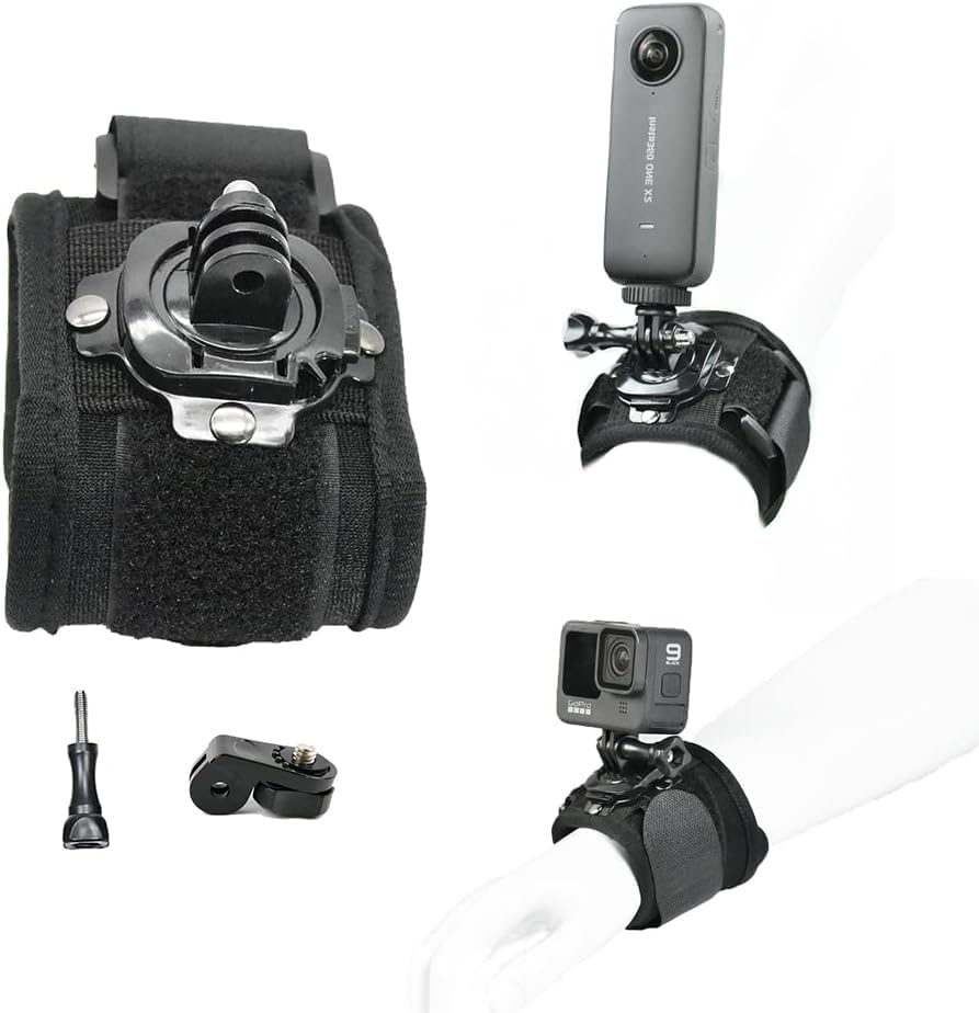 Fotoleey Kit di accessori per insta360 One X3 Compatibile con GoPro Hero 10, Hero 9/8/7/6, Include Clip per Zaino, Fascia Toracica, Fascia,Testa, Cainturino