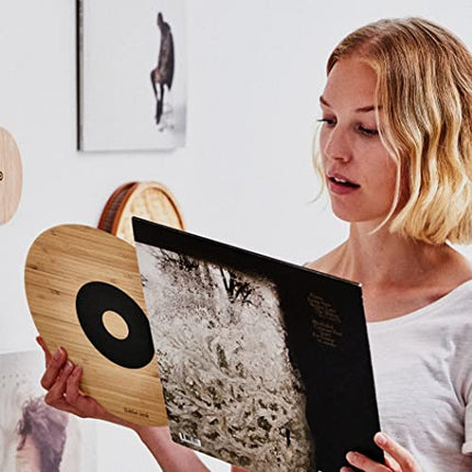 Twelve Inch Original 4ECO Supporto invisibile da parete per album Cover – Per attaccare dischi e custodie per dischi in vinile come decorazione da parete senza cornice (marrone)