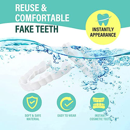 Protesi Dentale Cosmetica, Istantanee Fake Denti, Dentali Istantanee,Denti Alta Bassa Protesi Dentali Parentesi Parentesi Disse,Protesi Temporanea di Sbiancamento Falso