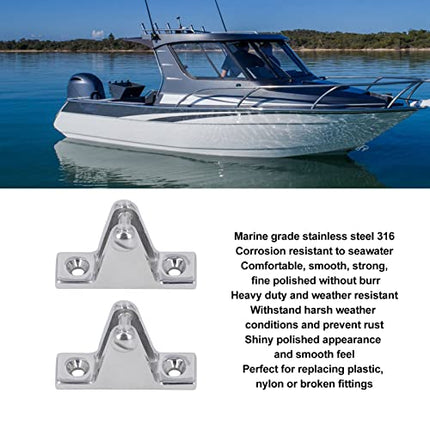 Kuuleyn Bimini Top per Barche, 4 Pezzi Cerniera di Coperta per Barca Acciaio Inossidabile 316 Hardware di Montaggio Superiore Tendalino Accessori Fissi