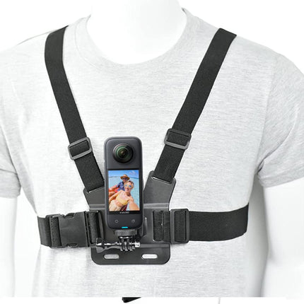 Kit di accessori per insta360 One X3 Compatibile con GoPro Hero 10, Hero 9/8/7/6, Include Clip per Zaino, Fascia Toracica, Fascia,Testa, Cainturino