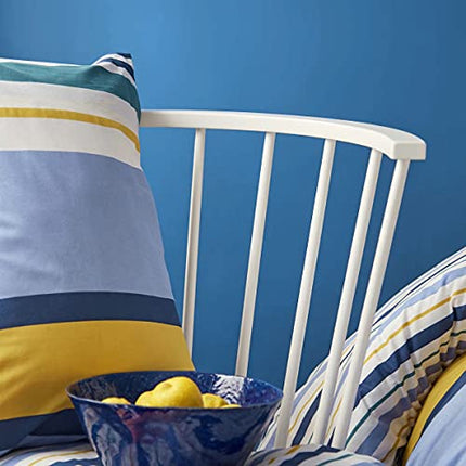 Nautica Home Dover - Set Copripiumino 100% Cotone, Satin, 155 x 205 cm + 50 x 80 cm