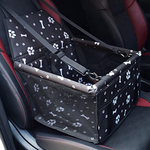 Seggiolino Auto per Cane di Piccola e Media Taglia con Cintura di Sicurezza Trasportino Auto Coprisedile per Gatto Pet Animale Borsa Anteriore (Multicolore)