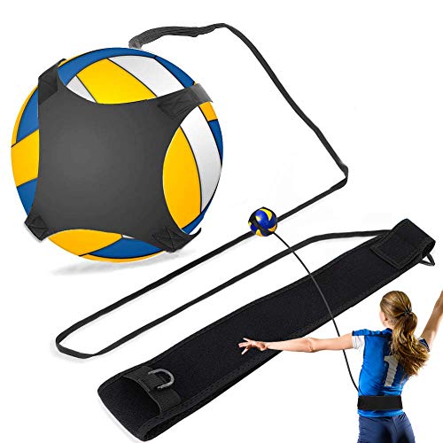 Kit di Attrezzature per L'allenamento di Pallavolo, Cintura Calcio Allenamento con Cintura in Vita per la Pratica Solitaria Rotazioni dell'oscillazione del Braccio, Servizio, Spike e Colpire