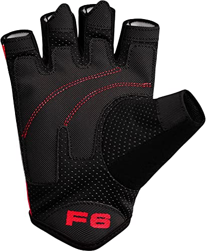 RDX Guanti Palestra Sollevamento Pesi Fitness, Antiscivolo Imbottito Presa Protezione, Elastico Traspirante, Powerlifting Bodybuilding Forza Allenamento Ciclismo Calisthenics Gloves, Uomo Donna