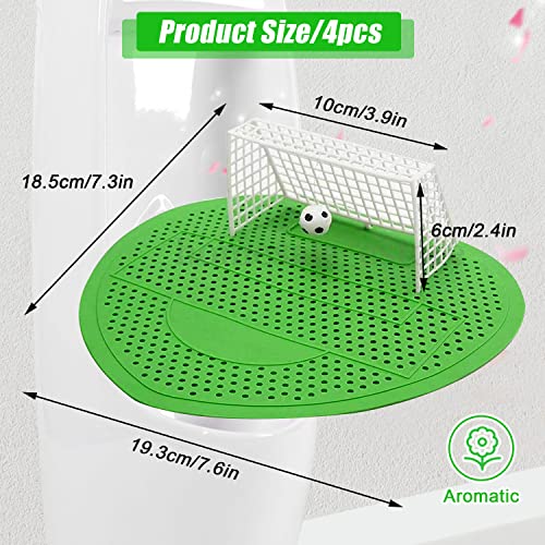 4 pezzi Protezioni per Orinatoio, Schermi Orinatoio da Calcio Divertenti, Adatto a Molti Centri Commerciali, Aeroporti, Stadi, Stazioni Ferroviarie