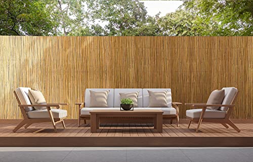 Il Gruppone Passione Casa Arella in bambù per Recinzioni Frangivento Frangivista Stuoia Canne di Bamboo Naturale Giardini Balconi Schermo Privacy Ombreggiante - Naturale - 2x3 M