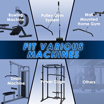 Barra Lat Machine Palestra Casa, Barra Fitness Pull Down con Schiuma per Lat Machine Attrezzi Palestra in Casa, Sbarra per Rack Palestra Power Station Smith Machine Bicipiti Tricipiti Workout (85cm)