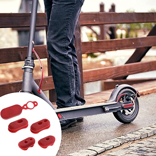 Porta di Ricarica per Scooter Elettrico Coperchio Anti-polvere,M365 Pezzi di Scooter Elettrico Porta di Ricarica,Tappo Porta caricatore per Monopattino,Per XIAOMI M365,M365pro - 5 pezzi