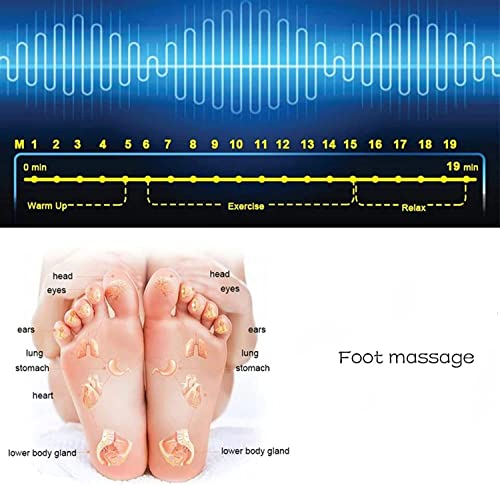 Massaggiatore Piedi Elettrico,EMS Massaggiatore per Piedi,per la Circolazione Sanguigna e il Sollievo dal Dolore Muscolare,6 Modalità e 9 Intensità