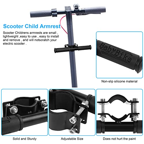 Ainiv Impugnatura Scooter, Bracciolo Manubrio per Scooter per i Bambini per Aggrapparsi nel Monopattino, Accessori per Scooter con Impugnatura Sicura Regolabile in Lega di Alluminio per Xiaomi Scooter