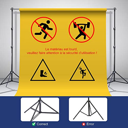 Supporto per Sfondi 2,8x3m Regolabile Sistema Professionale per Fondale in Cotone Studio Fotografia Ritratti Video LiveStreaming Feste Matrimoni con Borsa Portatile Morsetti e Sacchetti Sabbia