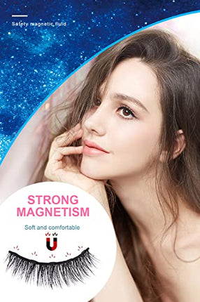Ciglia Finte Magnetiche, Ciglia Magnetiche Dall'Aspetto Naturale, Ciglia Finte Impermeabili Ultraleggere E Facili Da Usare - Nessuna Colla Richiesta [7 Paia]