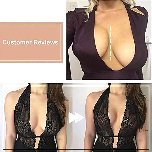 DIOB Invisilift Bra, Silicone Adhesive Lift Bra, Lily Lift Bra Conceal Lift Bra, Transparent Strap Tape Sticky Bras (DD)