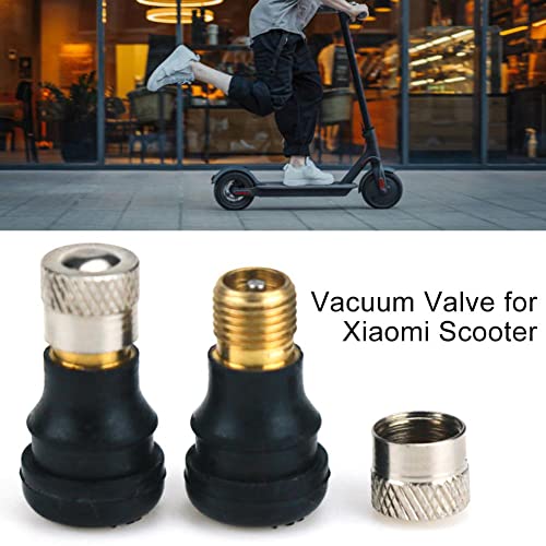 Natcoo Valvola dell'Aria per Pneumatici a Vuoto Monopattino per Xiaomi M365, PRO, 1S, Pro2, Mi3, Ninebot G30, con Estensione Valvola Pneumatica, Adattatore Estensione Valvola, Accessori Scooter