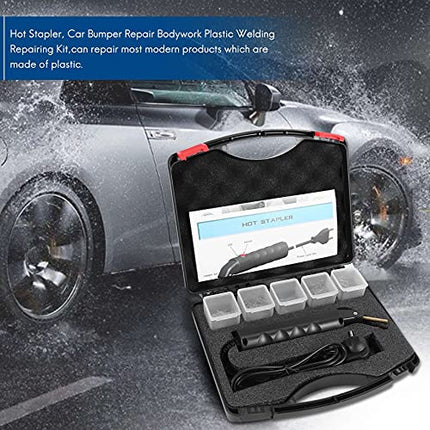 Tappo di Plastica per Auto Paraurti Kit di Riparazione Strumento di Saldatura Saldatrice per Riparazioni Professionale, 200 Pezzi Stapler Spina UE