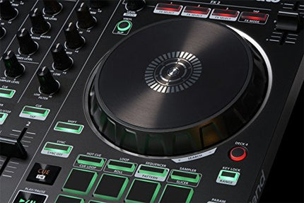 Roland DJ-202 DJ Controller, controller a due canali e quattro deck per Serato DJ Lite - L'eredità delle Drum Machine Roland in un DJ Controller