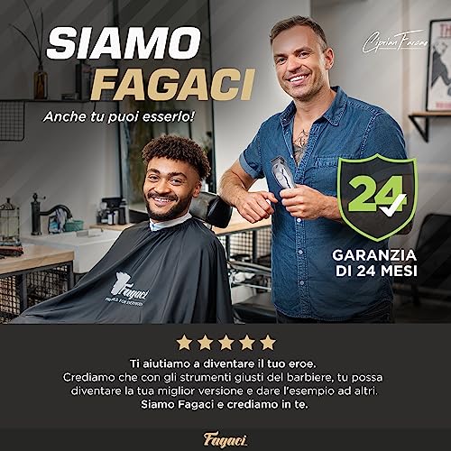 Fagaci Tagliacapelli Professionali con Taglio Estremamente Fine, Tagliacapelli Cordless per Uomo, per Barbiere, per Kit Taglio Capelli, Elettrico, Maquina de Cortar Cabello