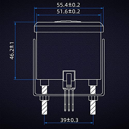 Gebildet Indicatore del Livello del Carburante, 2" 52mm Indicatore E-1/2-F Indicatore del Serbatoio del Carburante Universale con Retroilluminazione a LED per Auto, Camper, Yacht, Motociclette