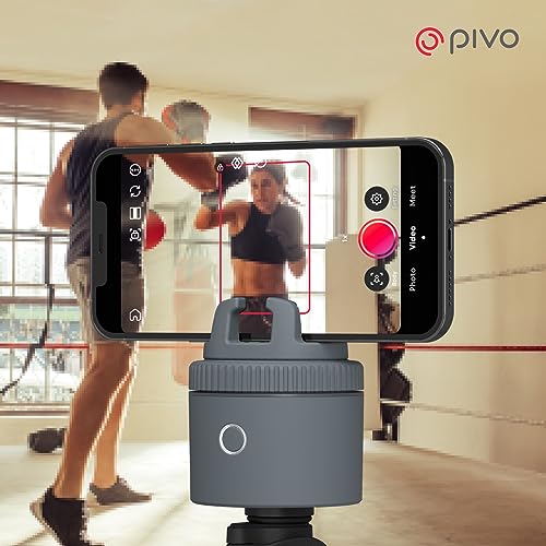 Pivo Pod Lite Sensore di movimento automatico Tracking Supporto e Pod Smartphone per creazione di contenuti a mani libere Rotazione 360° Bluetooth Registrazione Video Supporto per fotocamera