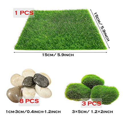 Cayway 26 Pz Accessori per Giardino Delle Fate in Miniatura, Accessori per Giardino Zen, Miniature per Giardino delle Fate per Prato del Giardino Fatato Fai Da Te