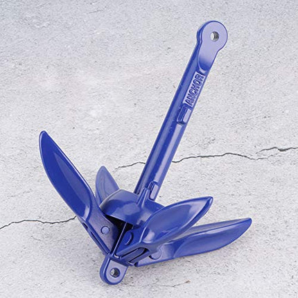 Ancora a Ombrello, Pieghevole Grapnel, Mini Ancora a Ombrello, Accessori per Ancoraggio per Barca Pieghevole in Lega di Alluminio a 4 Denti per Accessori per la Pesca in Canoa Kayak per Barca a Vela