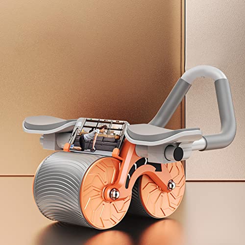 Plank Ab Roller Wheel per Core Trainer | Per la ruota addominale di rimbalzo automatico Saker | Ruota per allenamento addominale in rimbalzo con supporto per gomito a rullo 4d Ab