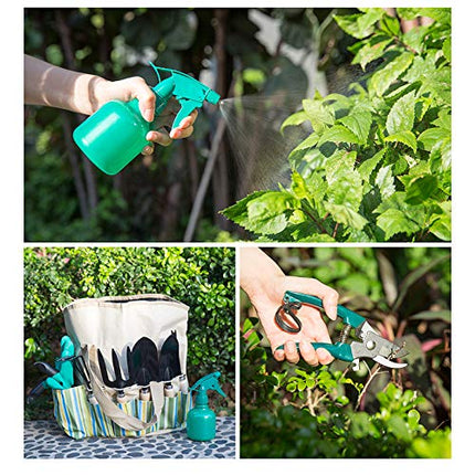 lyndeluxe Attrezzi e Utensili da Giardino 10 pezzi, Kit da Giardinaggio con Custodia, Robusti Attrezzi per Piantare Uomo/Donna