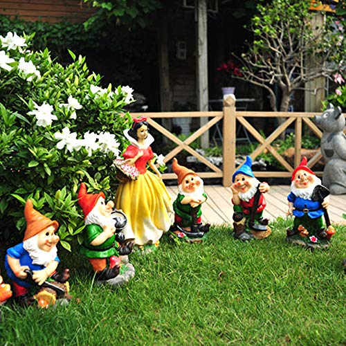 FGX Statua Del GNOME Del Giardino, Gnomettastic, Polyresina, Statua Del Giardino Nano Giardino Decorazioni Per La Casa, Accessori Per La Decorazione Del Giardino, Decorazioni, Compleanno (A)