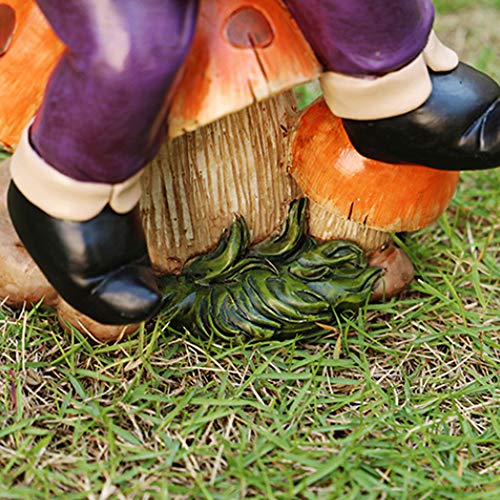 FGX Statua Del GNOME Del Giardino, Gnomettastic, Polyresina, Statua Del Giardino Nano Giardino Decorazioni Per La Casa, Accessori Per La Decorazione Del Giardino, Decorazioni, Compleanno (A)