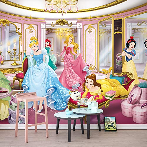 Komar Disney Princess Mirror | Dimensioni: 368 x 254 cm (larghezza x altezza), ragazza, principessa, cameretta dei bambini, camera delle ragazze, 8-4108