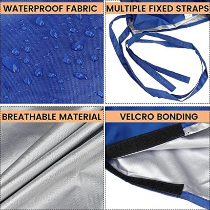 KAYBTNT Copertura Randa Boma, Tessuto Oxford 420D Copri Randa Barca a Vela, Impermeabile Durevole Antistrappo, Copriranda Anti Raggi UV, Lazy Bag Randa,10 to 11FT/340x95cm