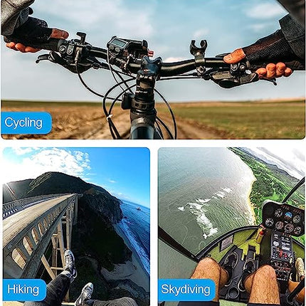TELESIN Supporto per cintura toracica per telefono cellulare, Accessori per fotocamere d'azione compatibili per GoPro Hero 11/10/9 DJI Insta360 iPhone ecc.