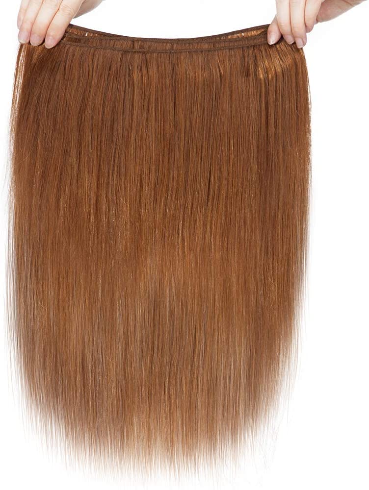 100 gr Extension Tessitura Capelli Brasiliani Naturali da 20 a 55cm Colore #30 Castano Ramato Chiaro