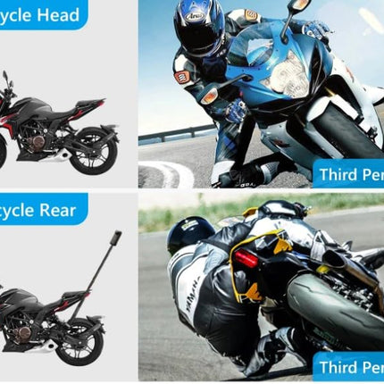 Bastone per Selfie Estensibile Monopiede Treppiedi con Adattatore per Bici e Moto, compatibile con Telecamera d'azione GoPro Hero Insta360