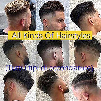 Parrucca Uomo PU Toupet Pezzi di Capelli Umani Europei per Gli Uomini Sostituzione dei Capelli Sistema 8×10 Pollici Parrucche 0.06 Centimetri di Spessore Uomini Parrucca in Off Black